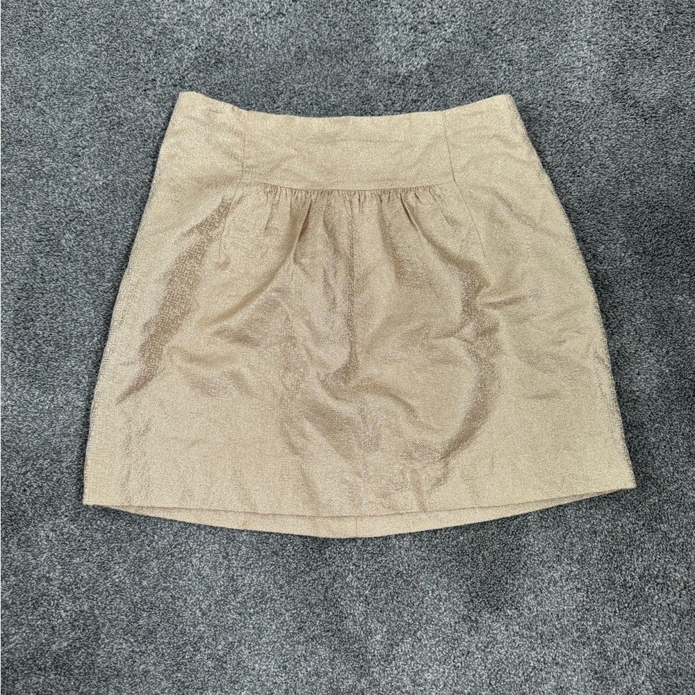 J.CREW Gold Skirt